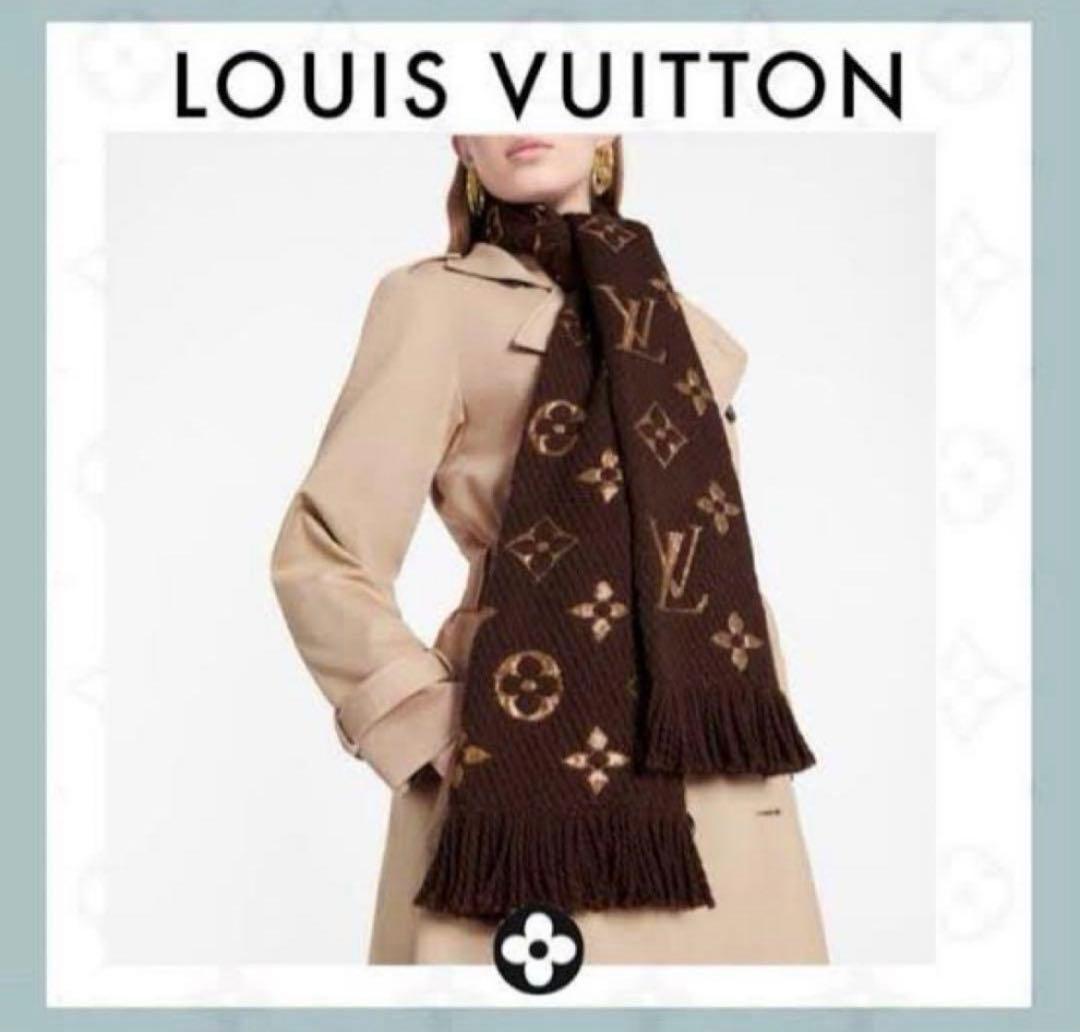 LOUIS VUITTON ブラウン マフラー　サンシャイン