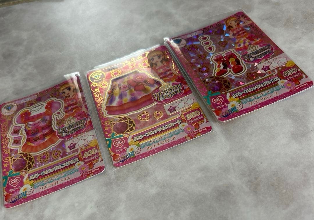 アイカツ！ルビーブロッサムコーデ・サファイアシャンデリアコーデ【未使用品】