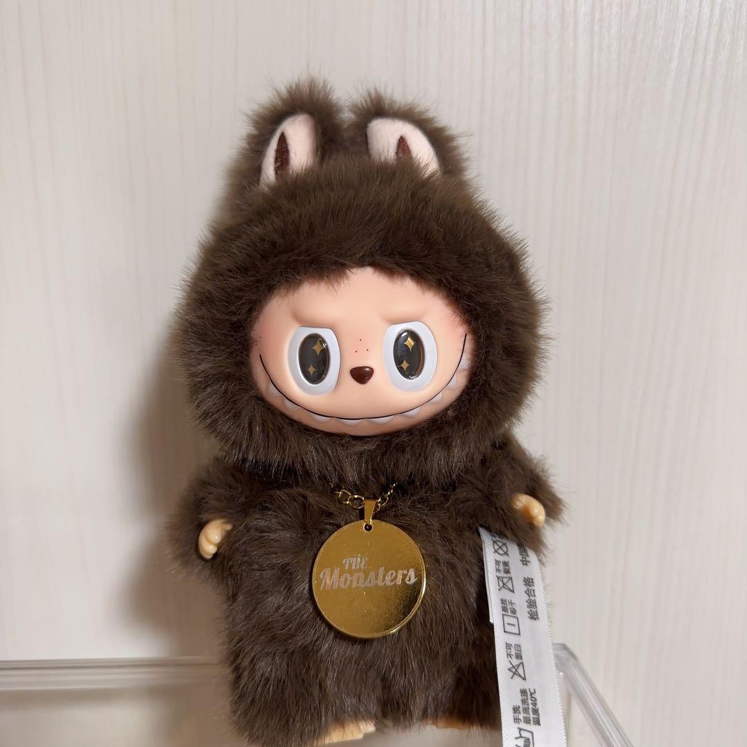 【超特價海外限定・最高品質！】17cm ZIMOMO LABUBU小首領ブラウン