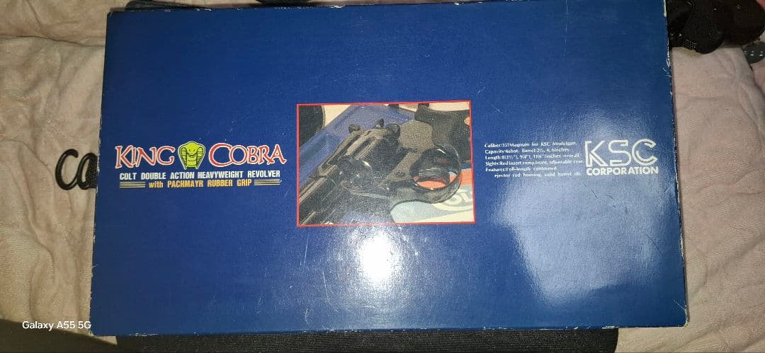 ksc コルト　キングコブラ　発火式　HW　モデルガン　スピードローダー　遊戯銃