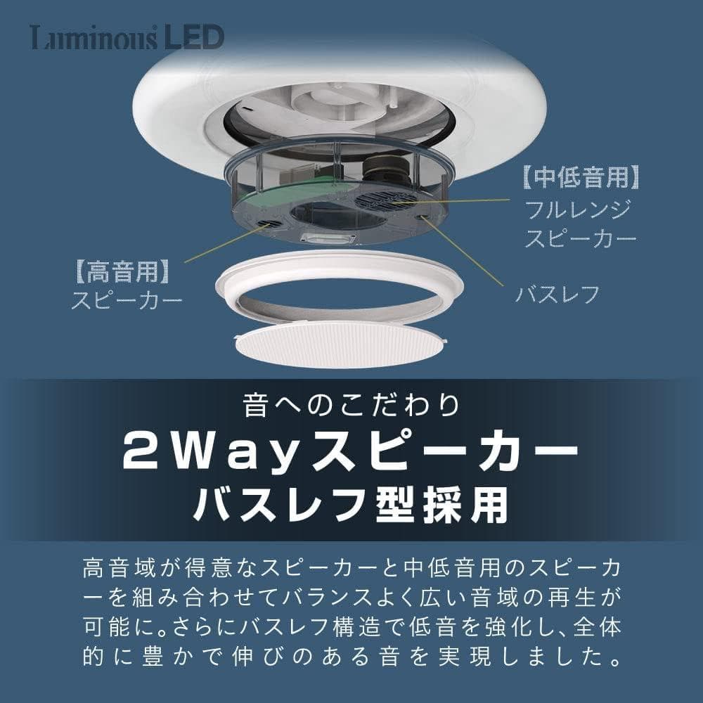 Bluetooth スピーカー搭載シーリングライト・8畳(OS-W08DS)