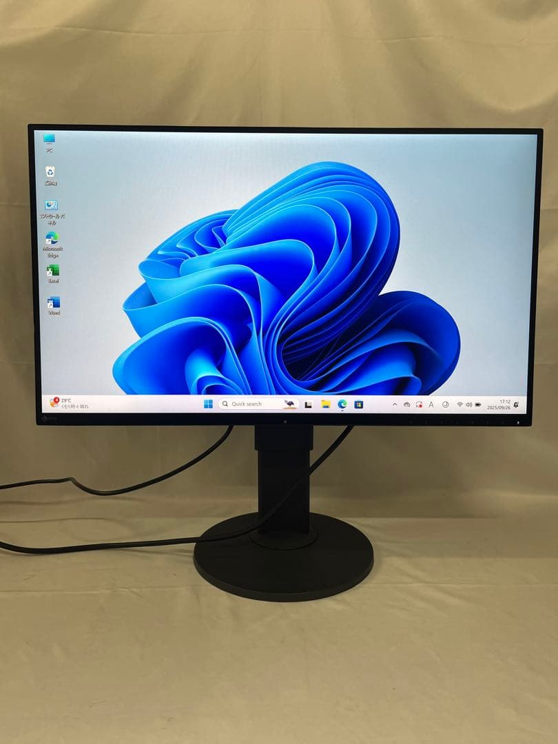 美品EIZO EV2750 27インチモニター　内蔵スピーカー有り 2K解像度
