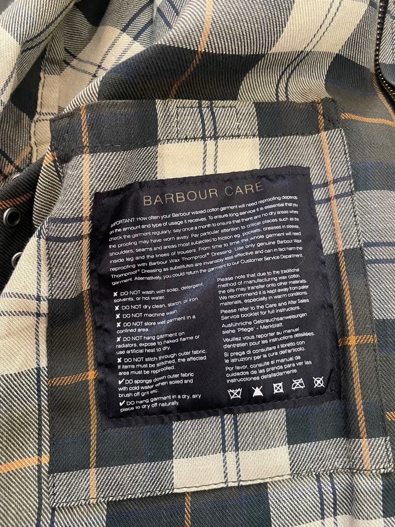 Barbour WaxedビデイルSL size38 英国製