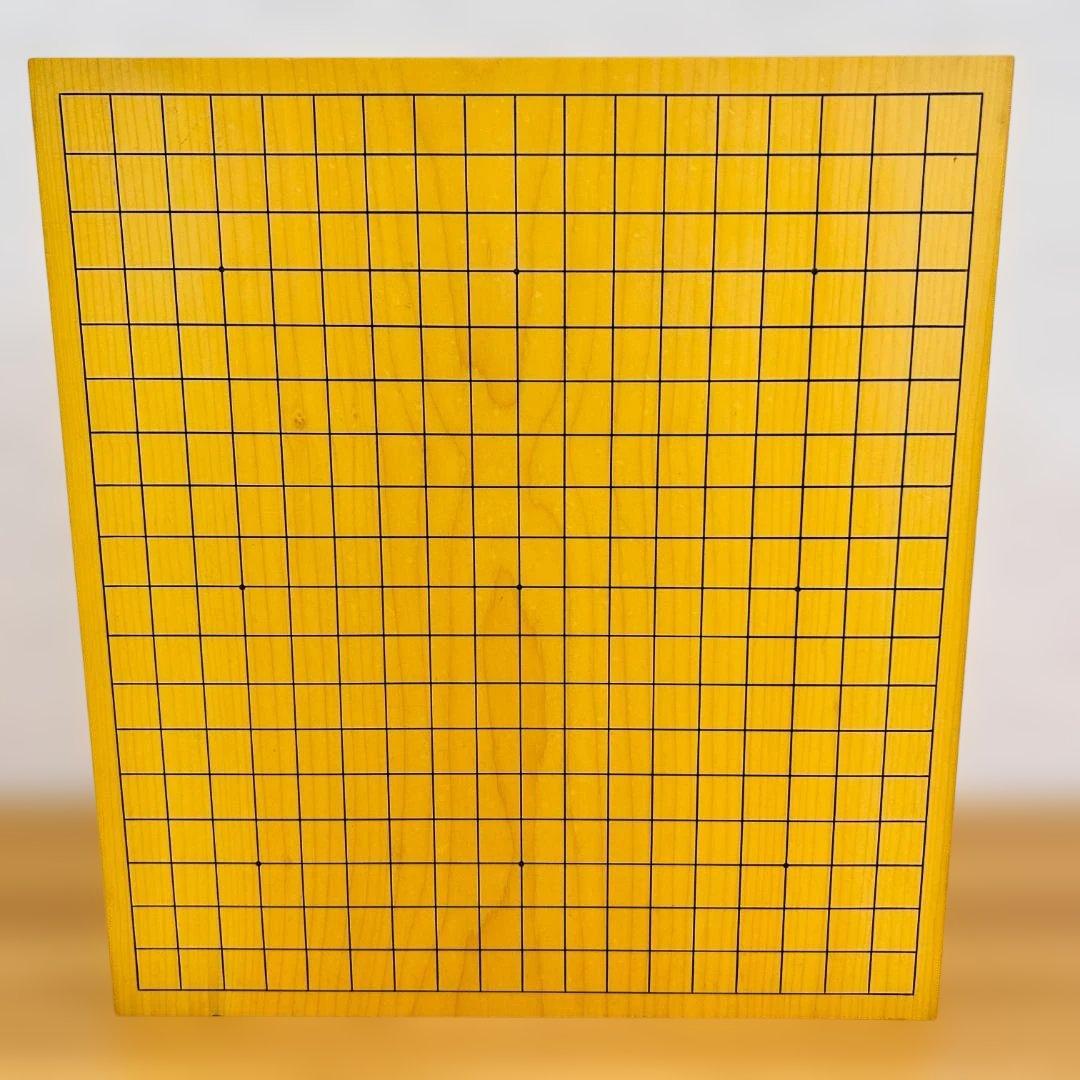 【本榧】脚付碁盤 4.6寸 板目 木表 囲碁 ヘソ有り 19路盤 13kg