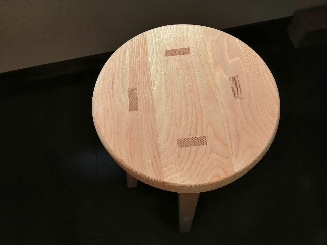 専用出品　木製スツール　２脚セット　座面幅30cm×高さ45cm　丸椅子