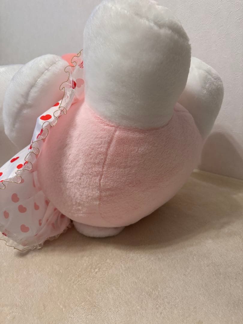 超特大70cm3Lハローキティぬいぐるみ赤リボンハートドレスクリスマスプレゼント