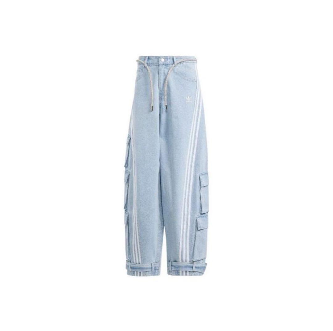 【日本未発売】adidas DENIM CARGO ジーンズ ワイドパンツ