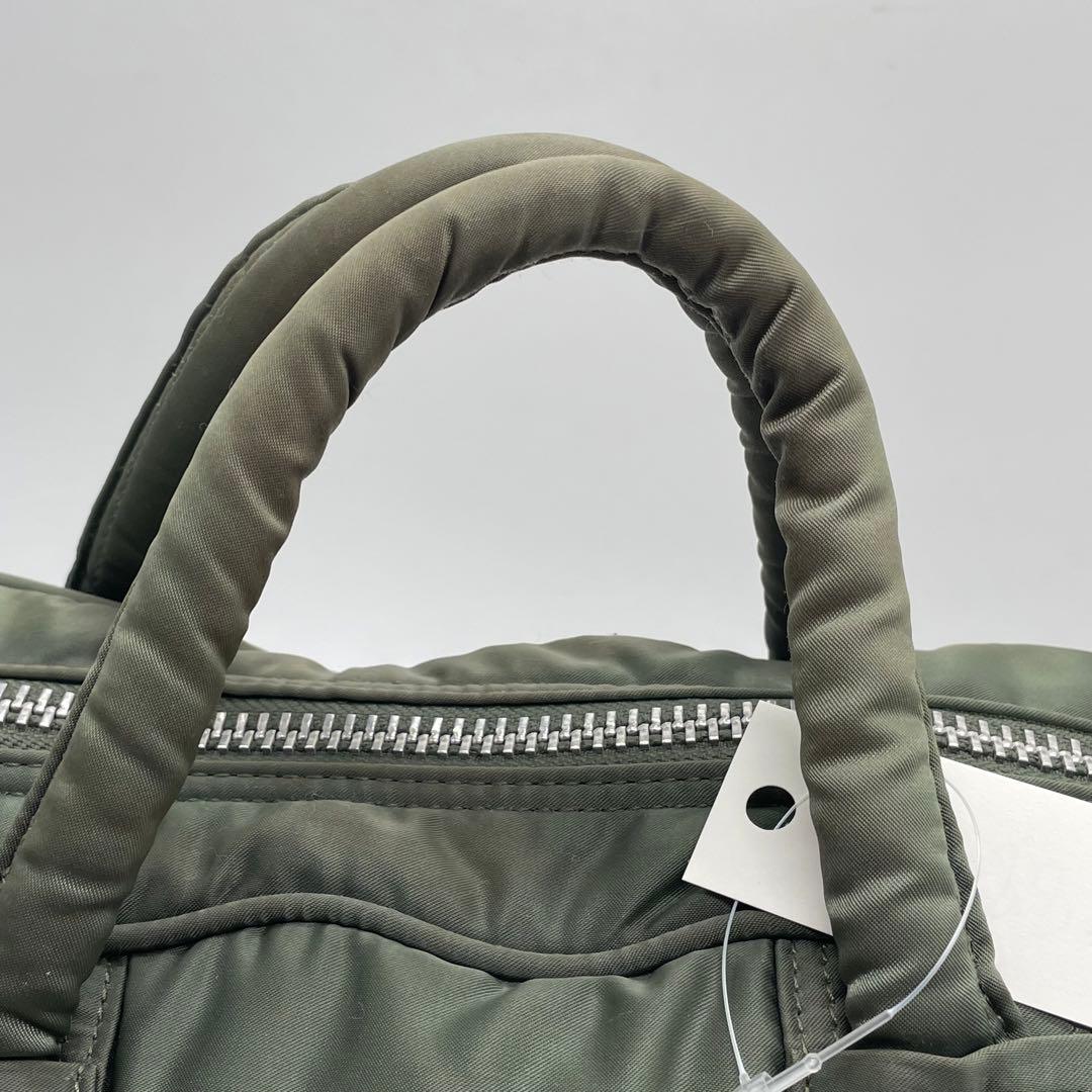 ⑧BN3887□PORTER ヘッドポーター タンカー ボストンバッグ グリーン