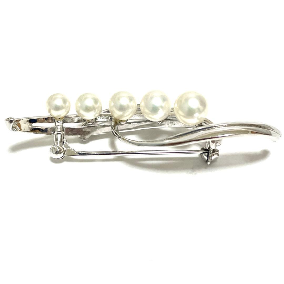 皇室御用達 MIKIMOTO ミキモト アコヤ真珠 パール ブローチ コサージュ