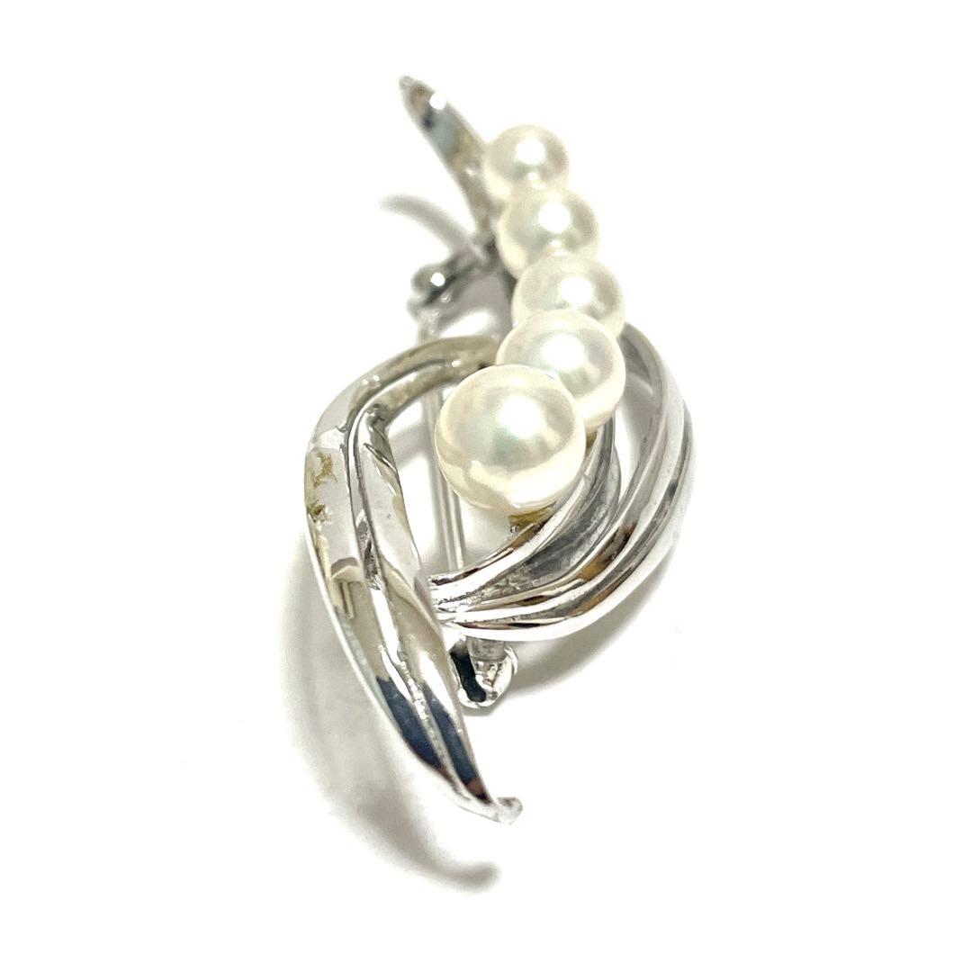 皇室御用達 MIKIMOTO ミキモト アコヤ真珠 パール ブローチ コサージュ