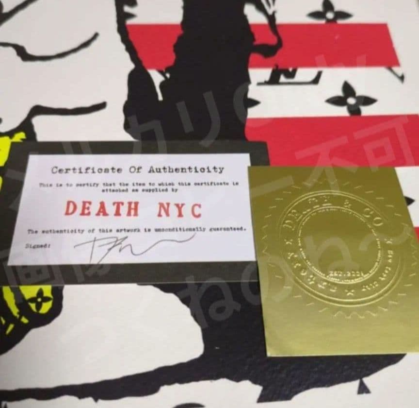 アートポスター DEATH NYC スヌーピー サックス 希少 A3サイズ