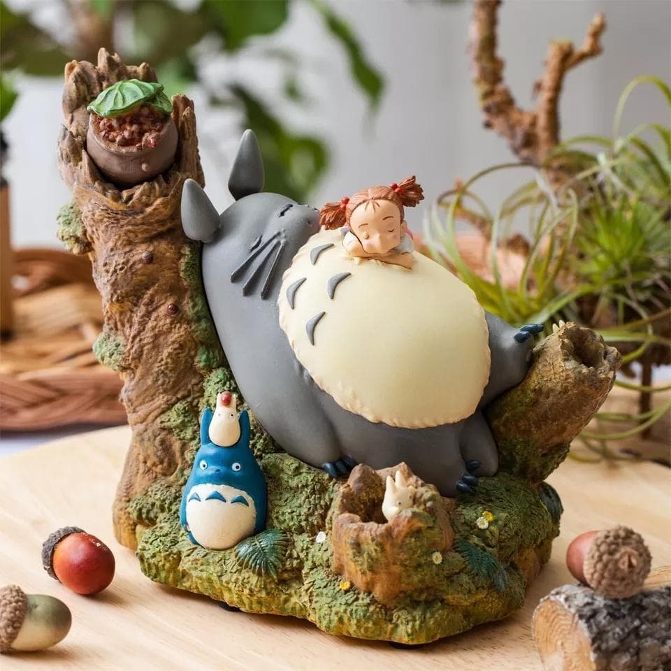 スタジオジブリ となりのトトロ 陶器製オルゴール トトロとメイ 新品