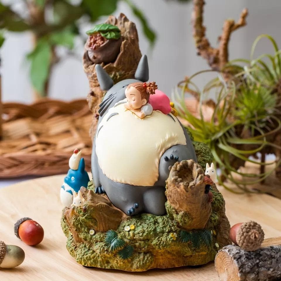 スタジオジブリ となりのトトロ 陶器製オルゴール トトロとメイ 新品