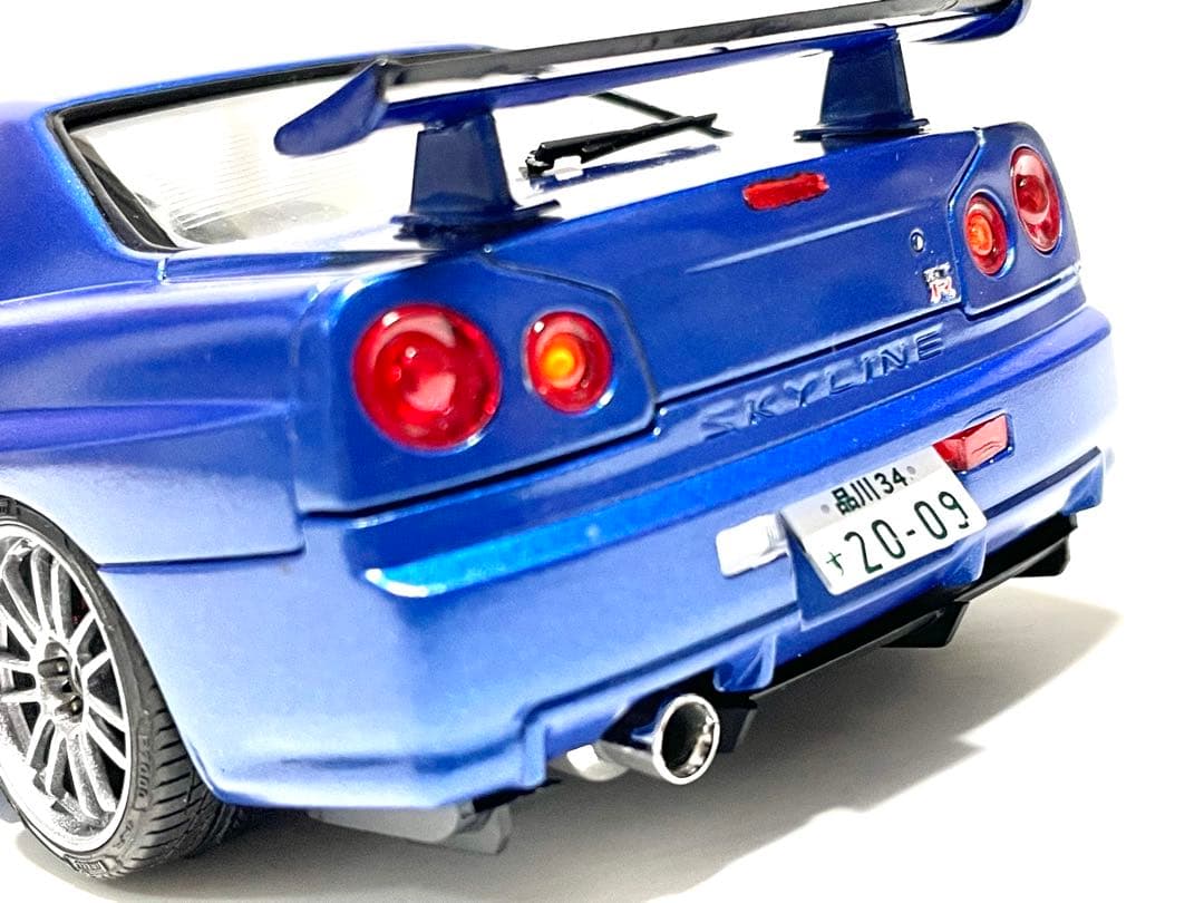 アオシマ1/24⬛︎R34ワイスピ4.2009◼️オコナー仕様レプリカ風⬛︎完成品