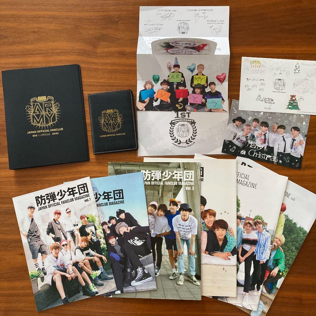BTS ファンクラブマガジンvol1〜6 パスポートケース、フォトケース、カード