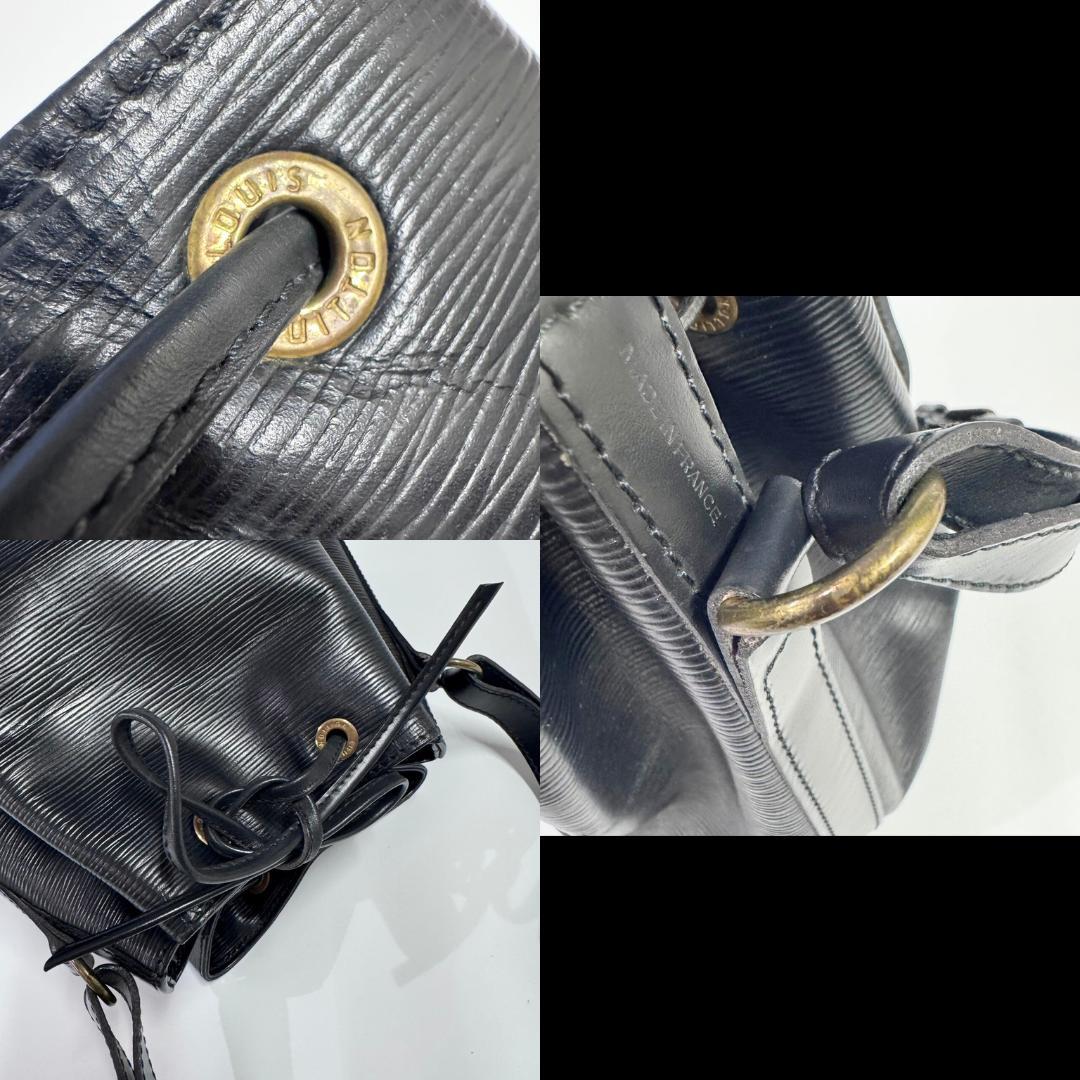 ルイヴィトン エピ プチノエ 巾着 ショルダーバッグ 黒 M44102