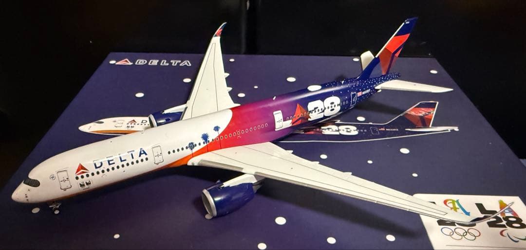 【レア】デルタ航空 A350-900 特別塗装機 1/400 飛行機模型