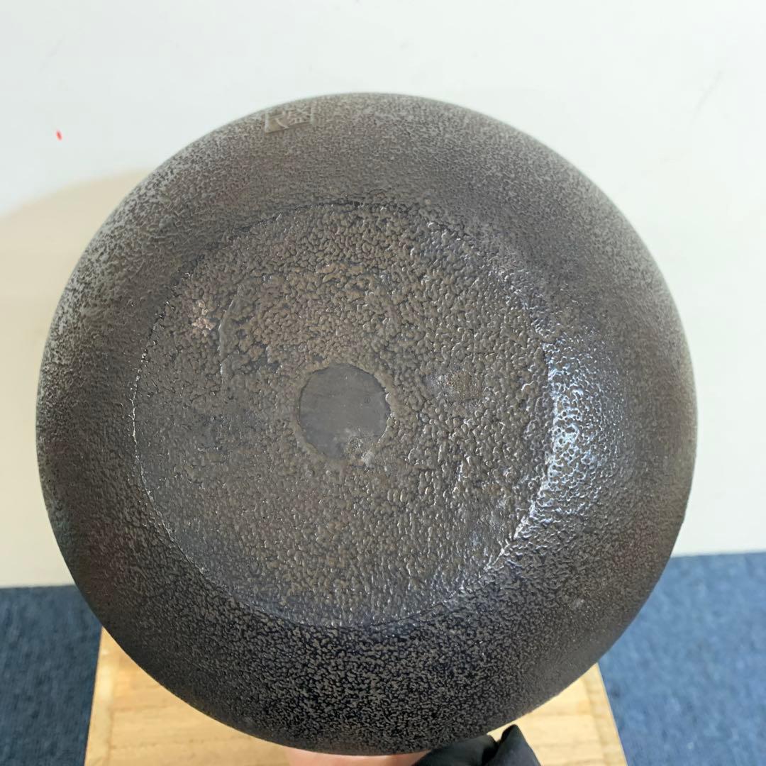 未使用品　南部藩御用鋳物師　１６代鈴木盛久(成郎)作 鉄瓶