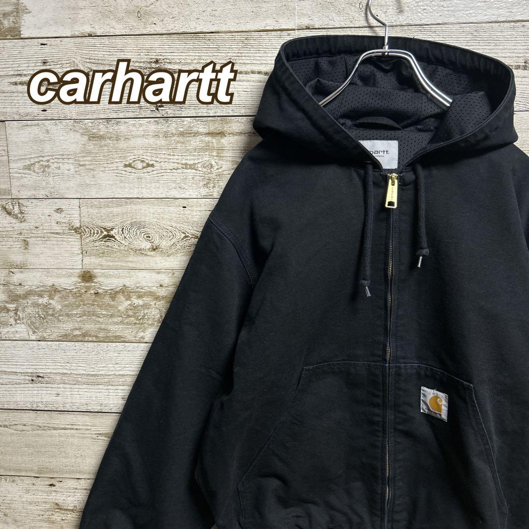 148【人気即完売品】カーハート☆ロゴタグ　アクティブジャケット