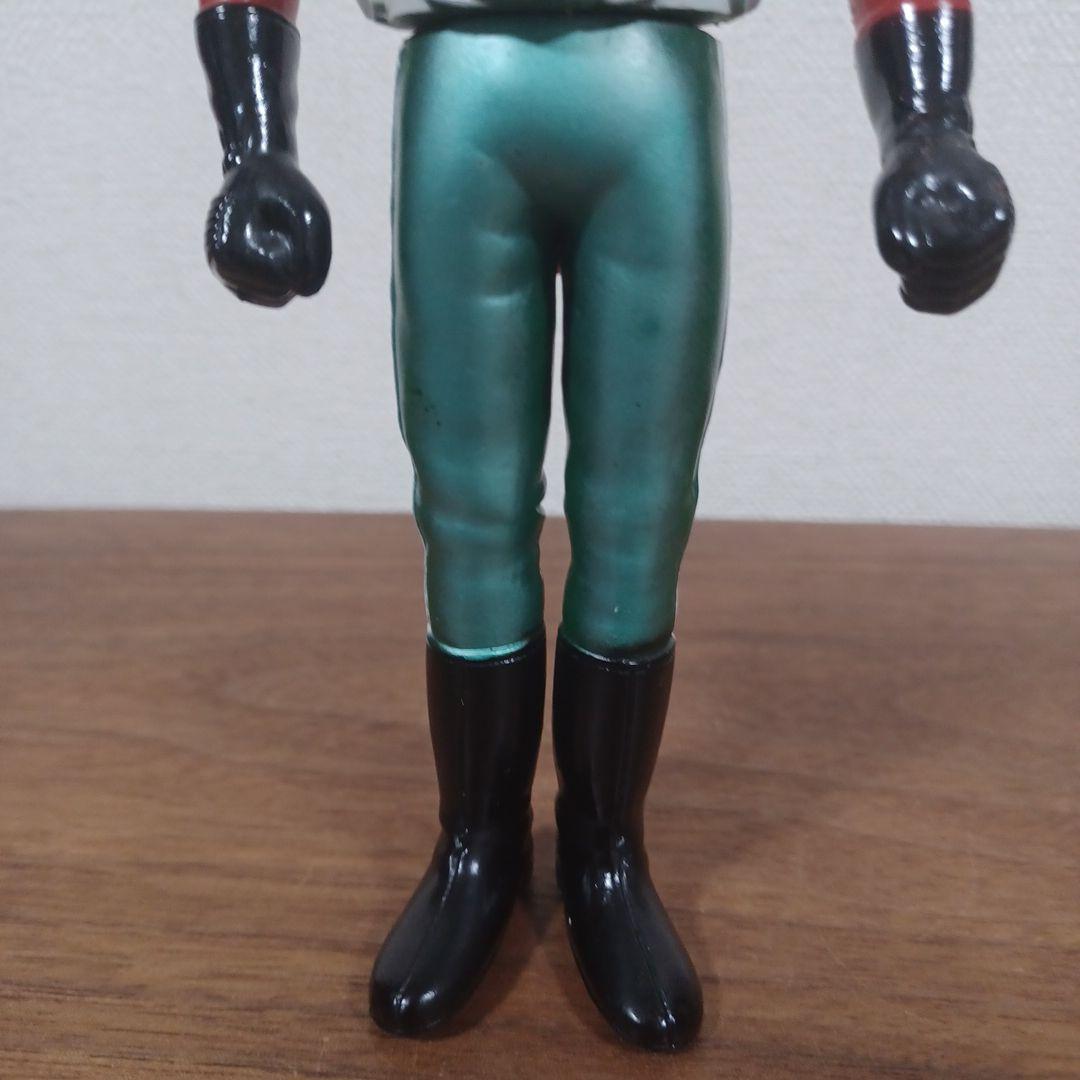 当時もの　ポピー製「仮面ライダー　スカイライダー」面取れソフビフィギュア