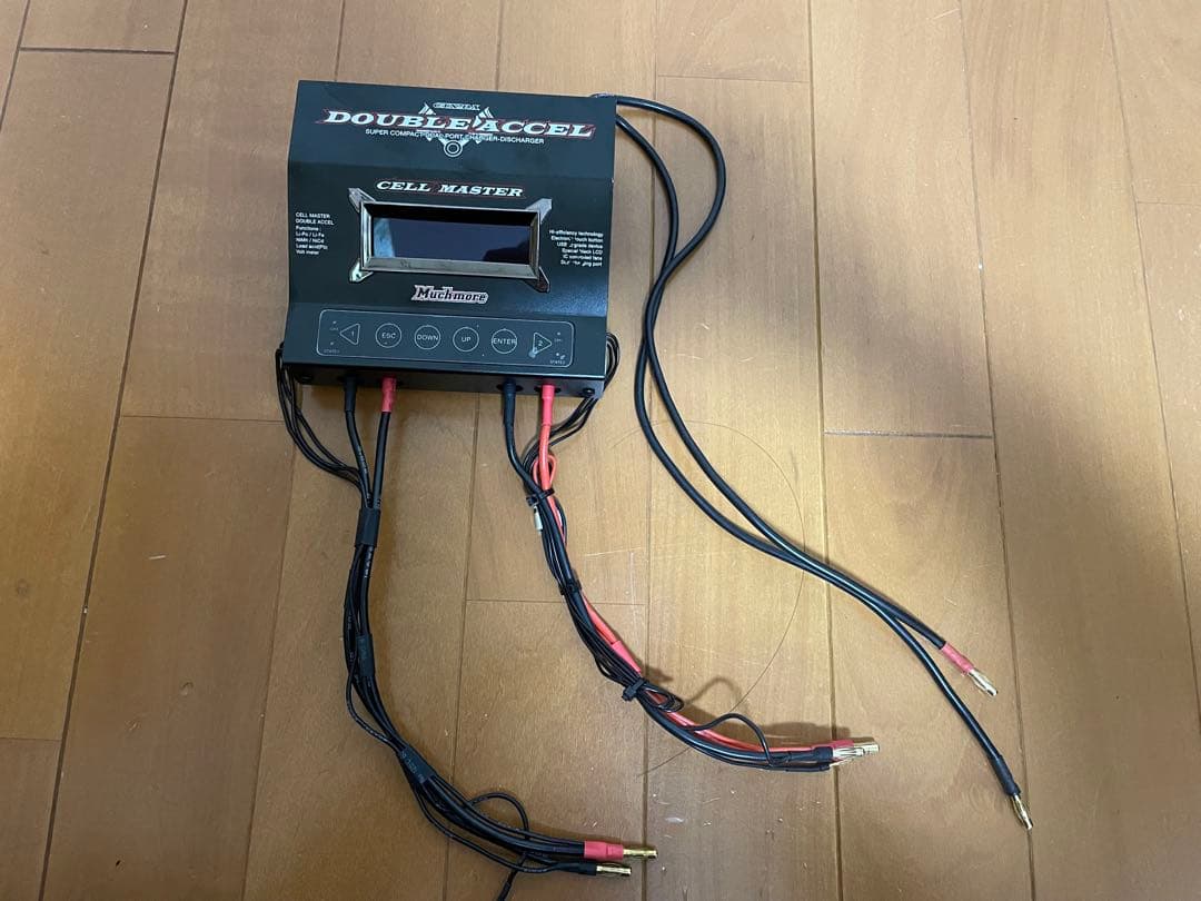 【2本同時充電】マッチモア 充電器 セルマスター ダブルアクセル ブラック