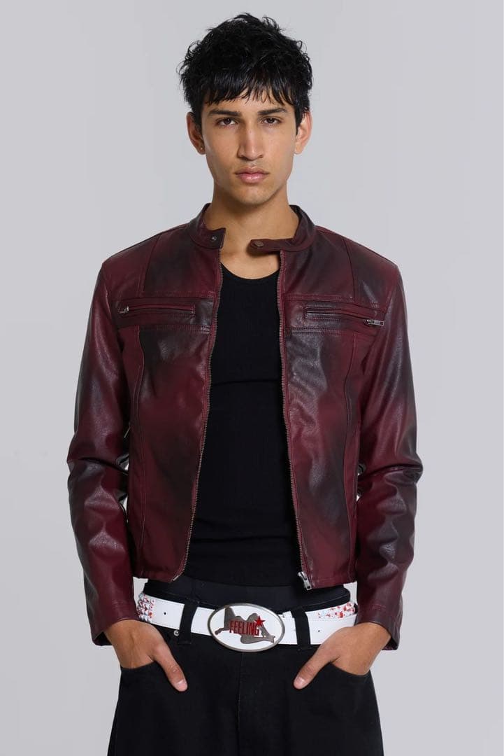 【Jaded London】Oxblood Piston Jacket