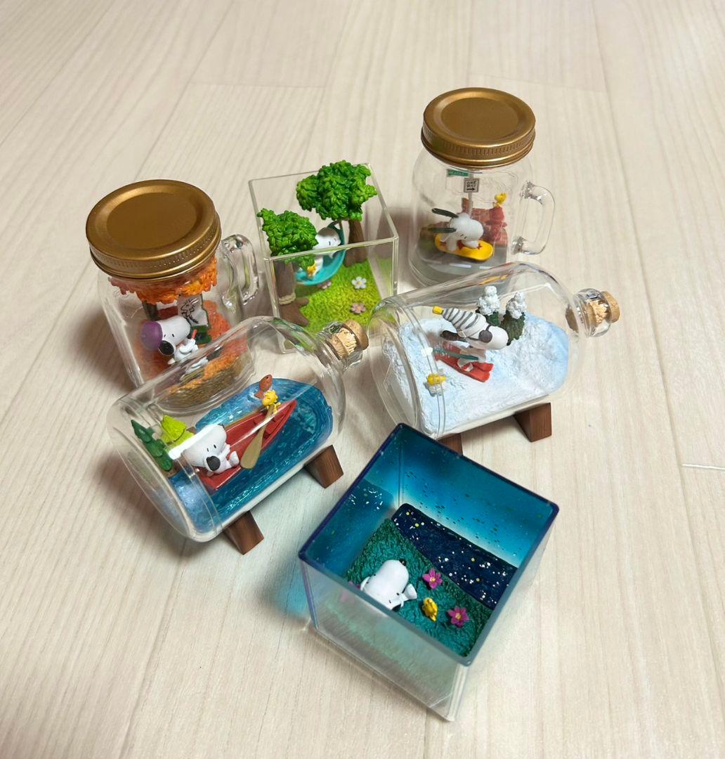 【SNOOPY】スヌーピーテラリウム　オンバケーション　中古コンプリート