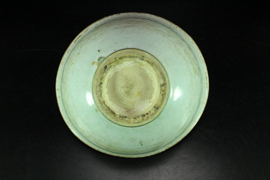 中国美術 青白磁 影青 碗 φ16.5cm 宋(K-XA723)