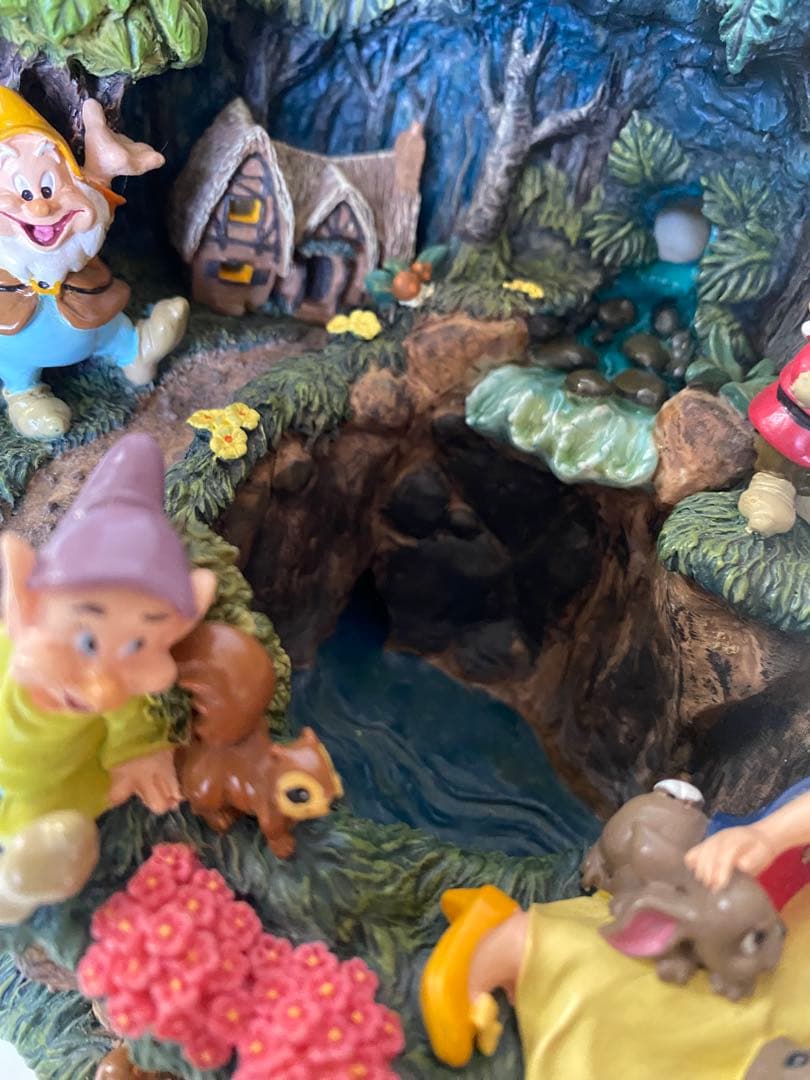 ディズニーストア　白雪姫　七人の小人 ジオラマ　置物　レア