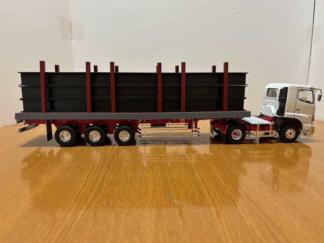 アオシマ1/32デコトラ、バリューデコトラ、平トレーラー(ジャンク品)