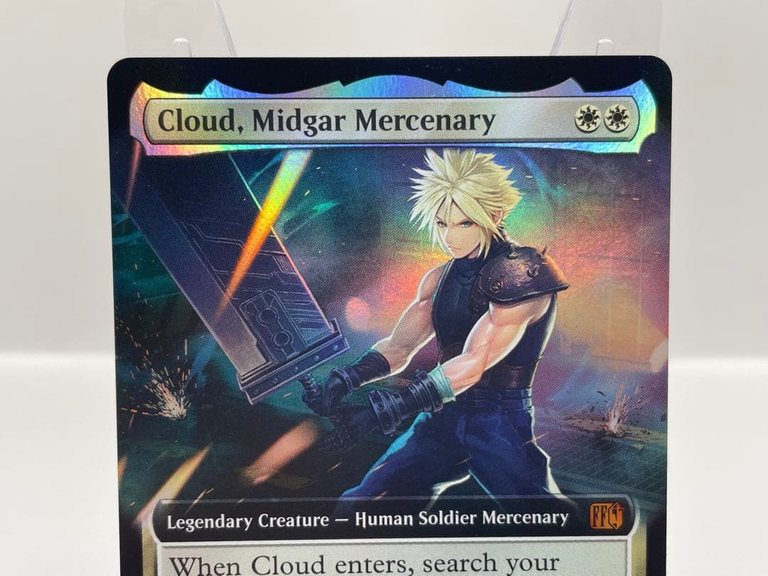 バンドル限定 mtg ミッドガルの傭兵、クラウド 英語 拡張FOIL FF