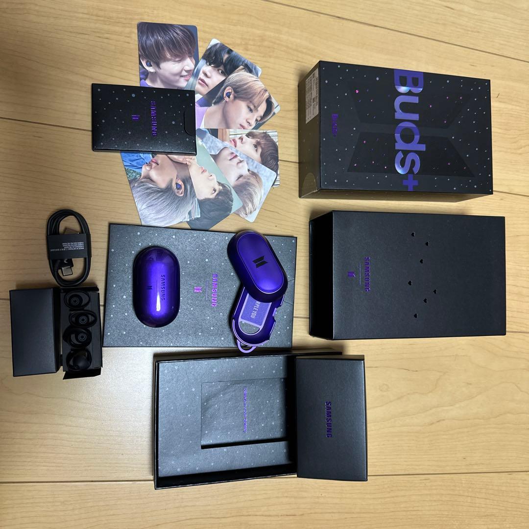 BTSコラボSamsung Galaxy Buds+ パープル 付属品多数