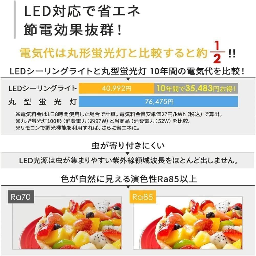 シーリングファンライト おしゃれ 扇風機 LED天井ファン