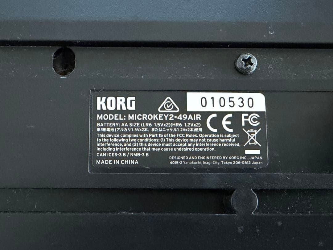 即納美品◎KORG ワイヤレス MICROKEY2-49AIR 49鍵 MIDI