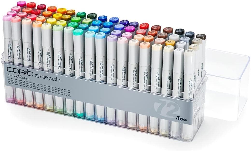新品未使用(ケース割れ）！Too コピック スケッチ ベーシック 72色セット
