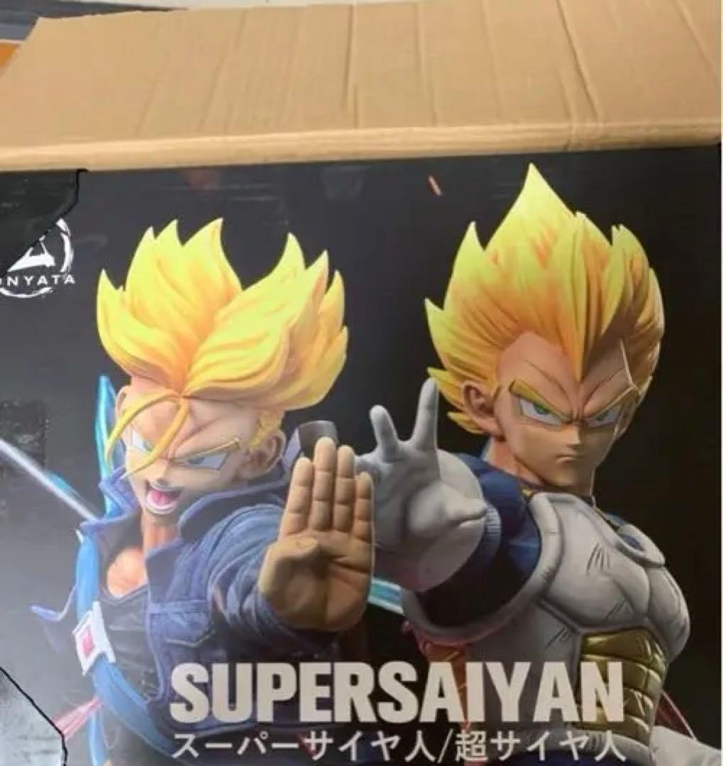 ベジータ&トランクス　1/6フィギュア　 38×25×33cm LED付き