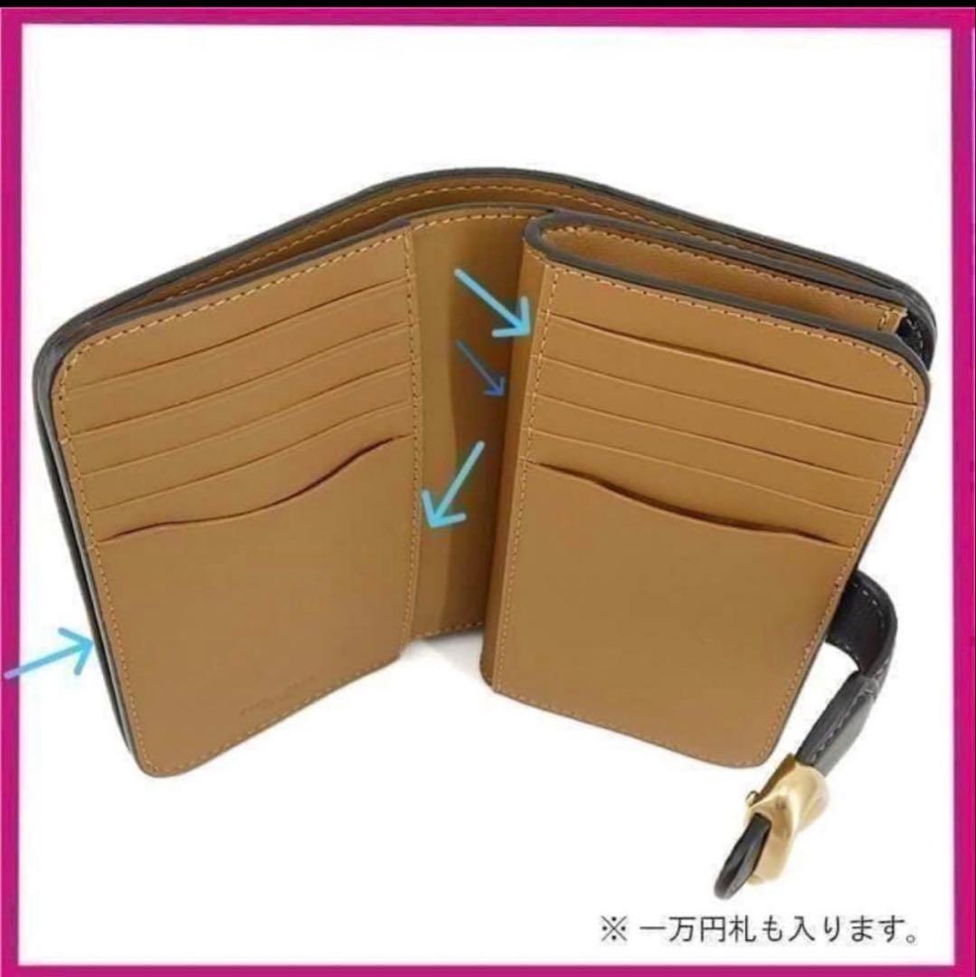 初売り　コーチ COACH 高級スムースレザータビー二つ折り財布