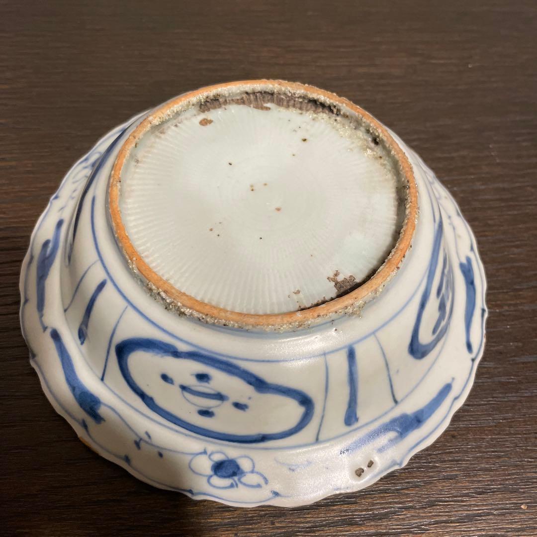 古染付　芙蓉手　兜鉢　茶道