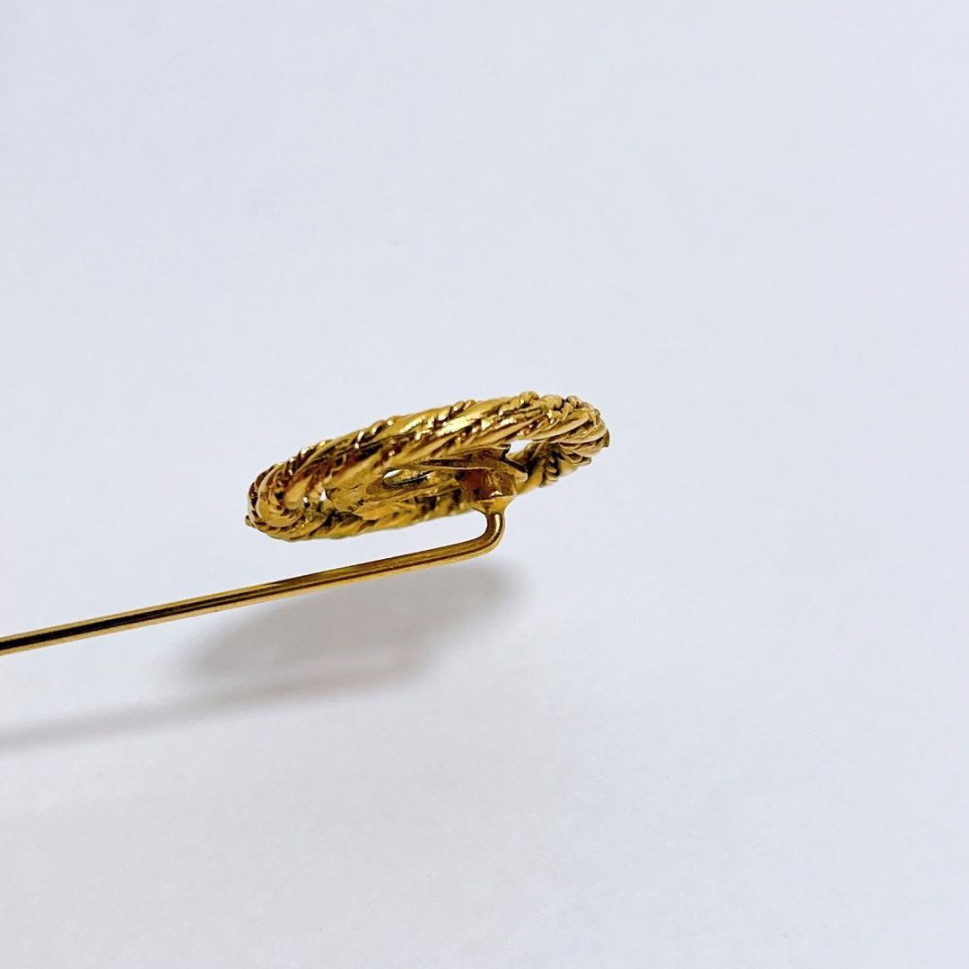 シャネルパーティ　シャネル　ヴィンテージ　ピンブローチ　ココマーク　刻印1174