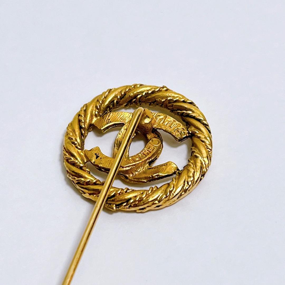 シャネルパーティ　シャネル　ヴィンテージ　ピンブローチ　ココマーク　刻印1174