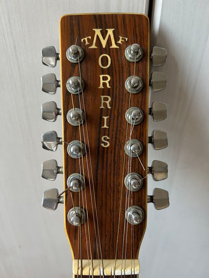 日本製Morris B50 12弦ギター ケース付き　1970年代 ケースつき