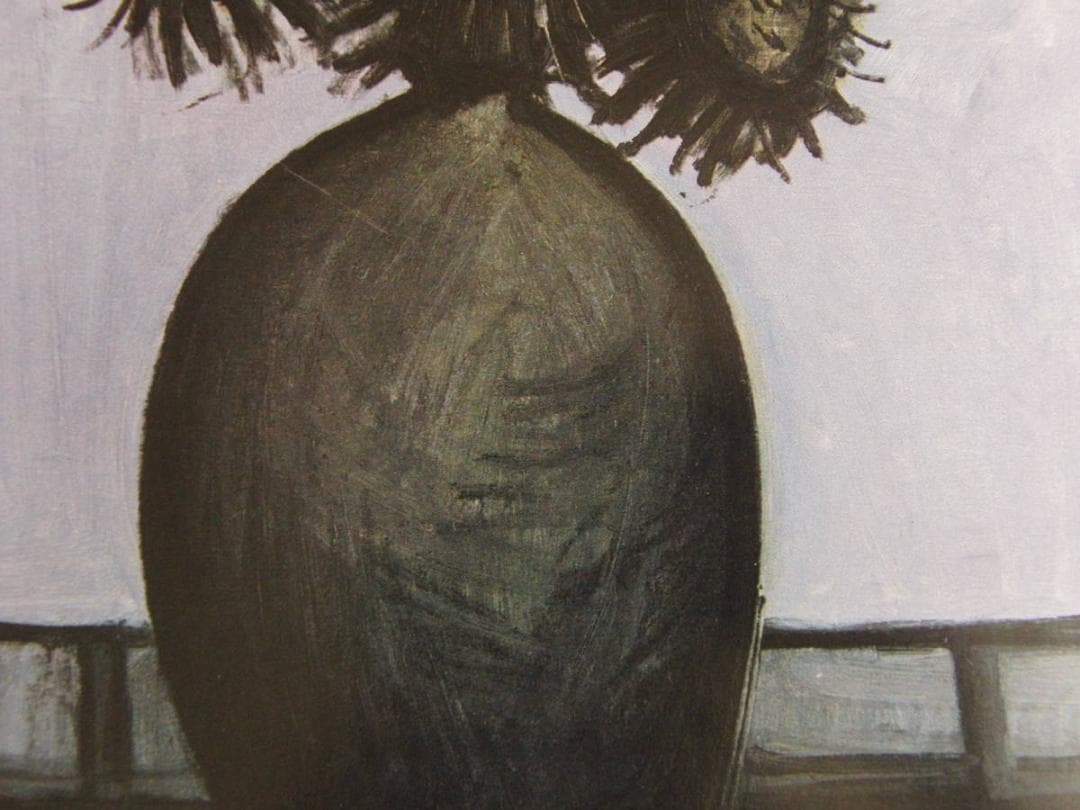 ベルナール・ビュッフェ、「Les chardons」、希少画集の額装画、人気作品