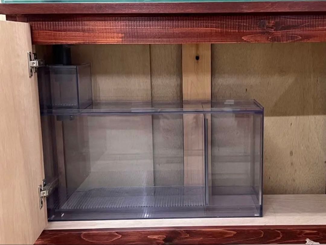 限定1セット一台のみ！　1200ｘ300ｘ300㎜オーバーフロー水槽 セット