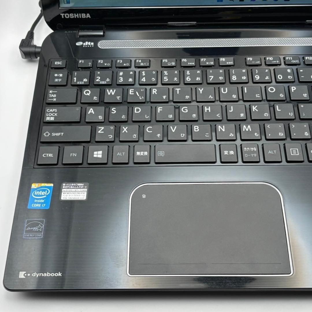 【東芝】T554 高性能i7 新品SSD512GB 8GB 黒ノートPC