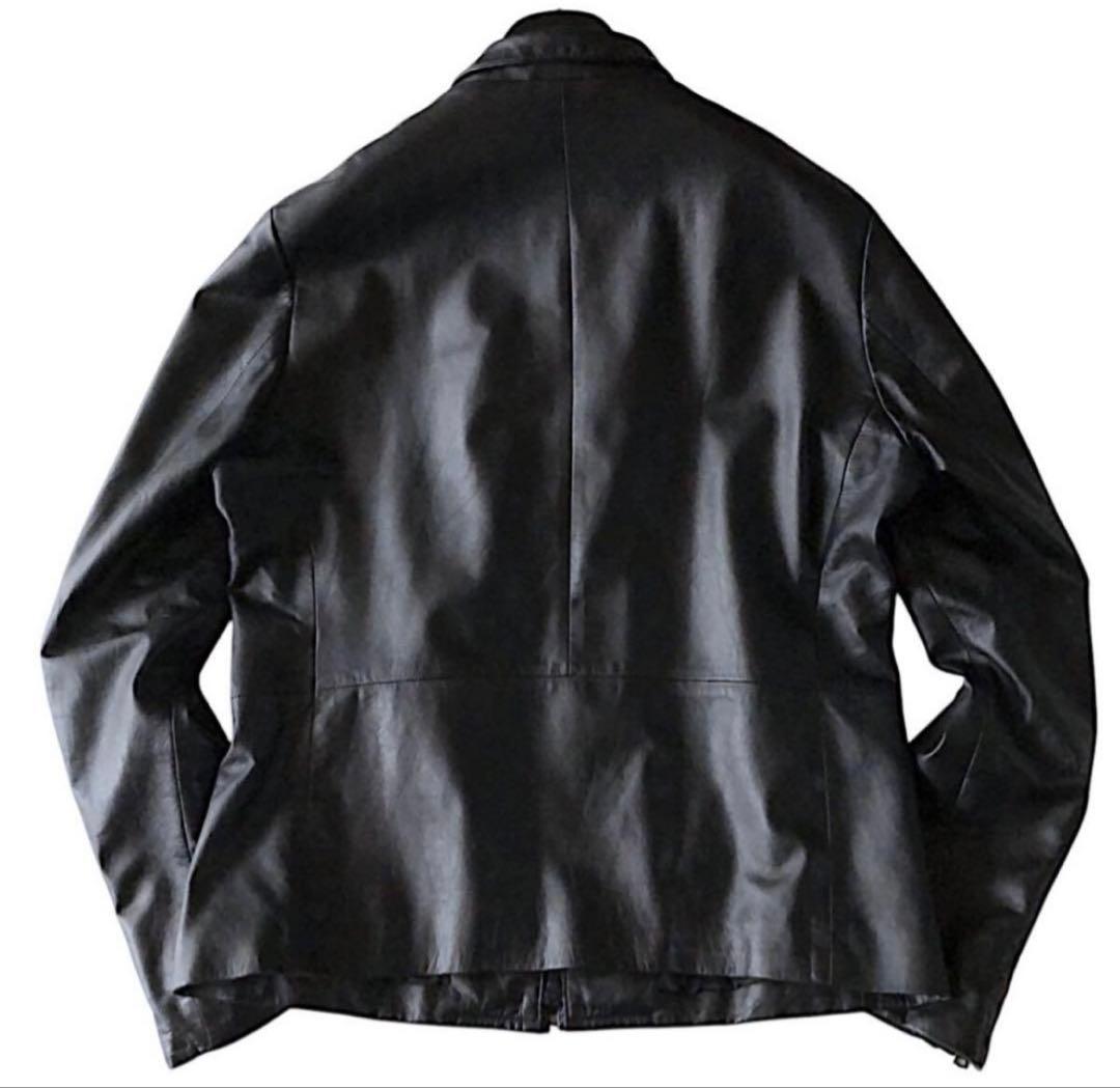 Theory セオリー　ラムレザーシングルライダース Ｌ 革ジャン ジャケット