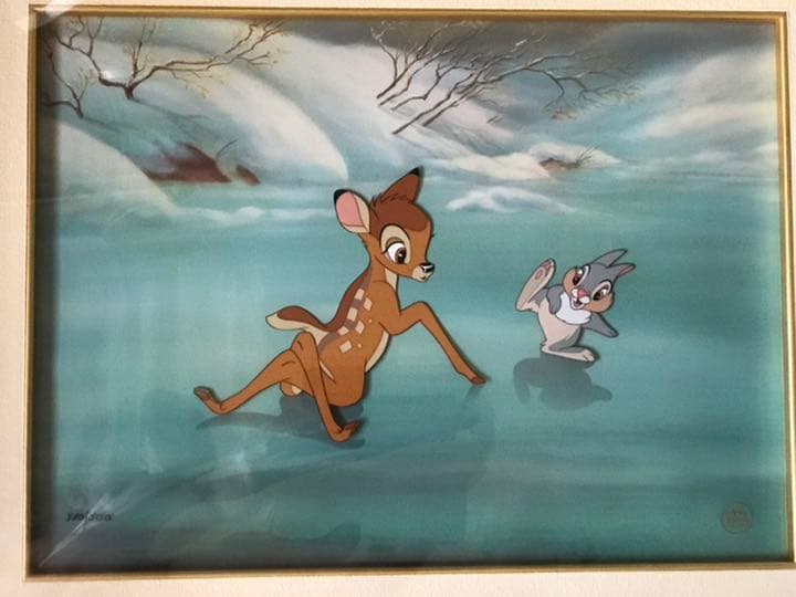 ディズニーセル画　バンビととんすけ　380/500