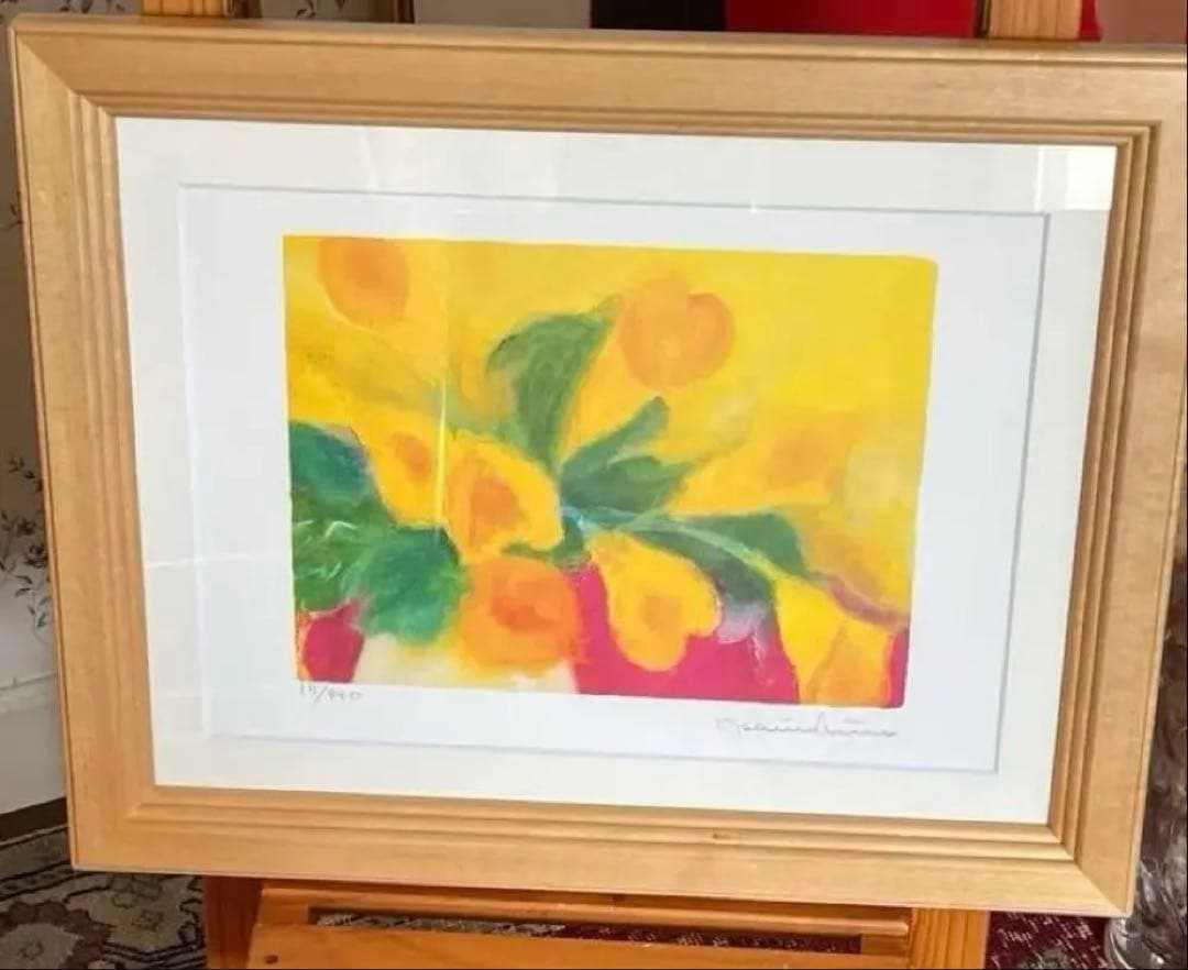 額入り版画　ジニー・キム　エディション番号、サイン有り　新品額