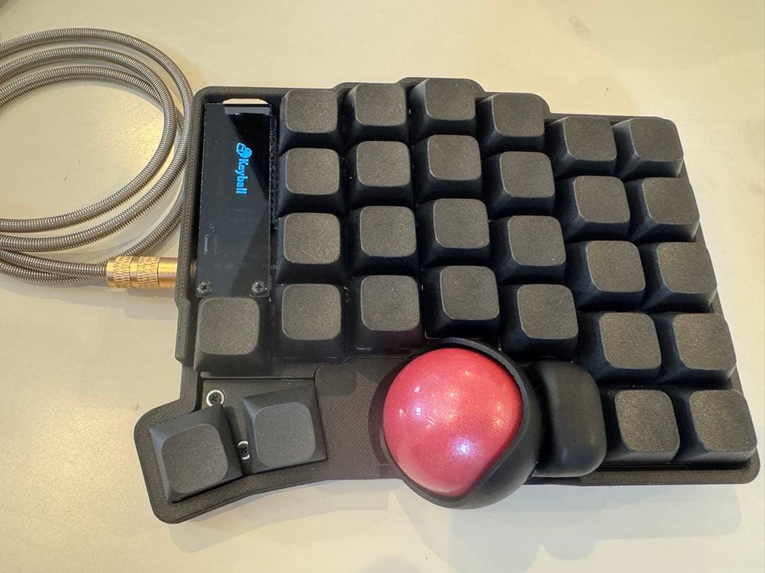 【新品】keyball61 完成品、メインスイッチ、メインキーキャップ