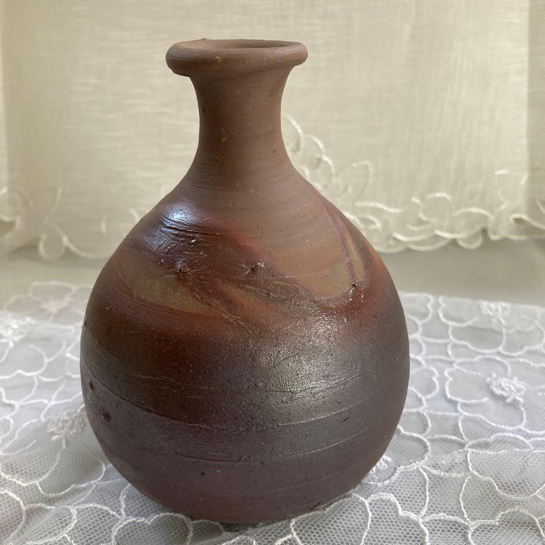 人間国宝　藤原雄作　備前焼　徳利