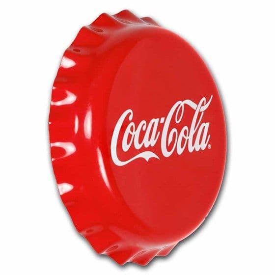 2025年 ニウエ国 コカコーラ ボトルキャップ型 プルーフ仕上げ 純銀 銀貨